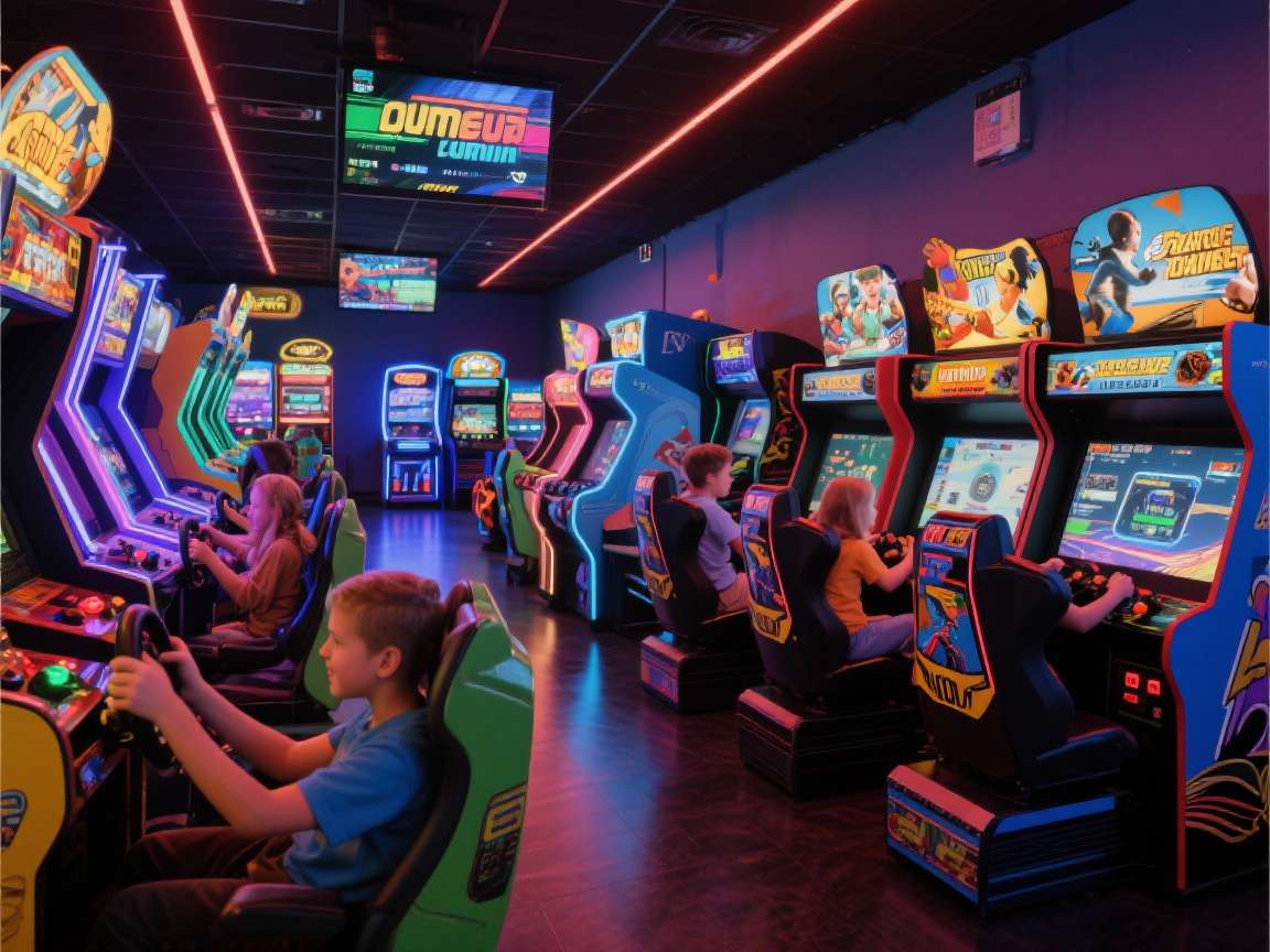 Game Zone Arcade games and gaming stations at Game Zone