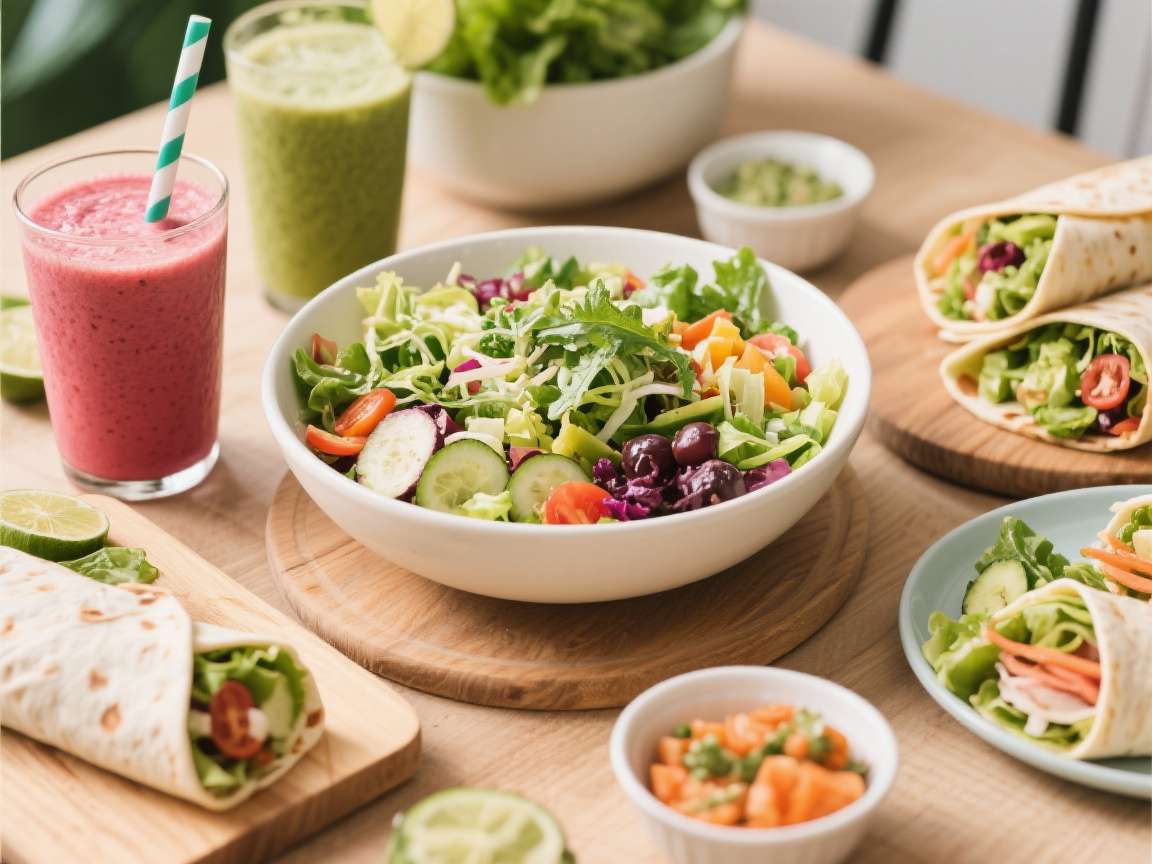 Fresh & Green Cafe Salads and healthy bowls at Fresh & Green cafe