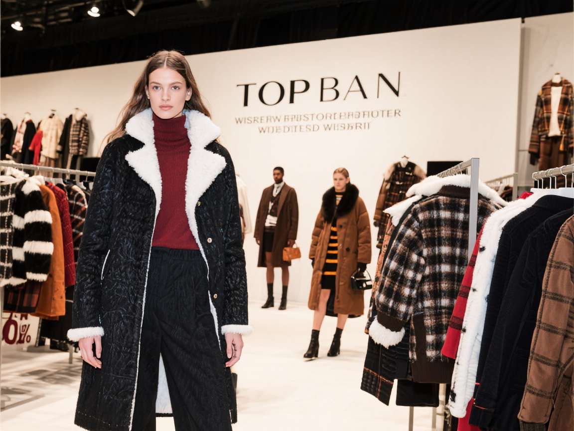 Winter Fashion Show Fashion show with models walking on the ramp