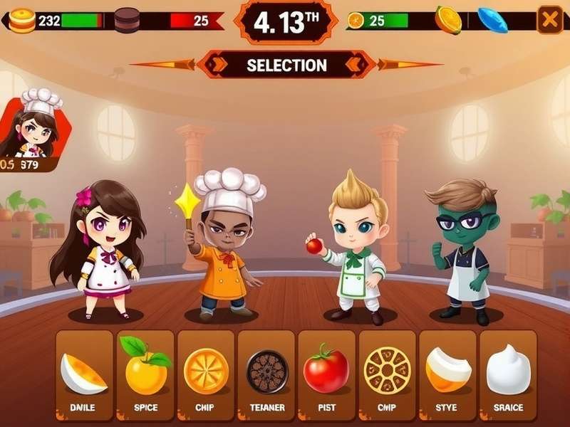 Curry Clash battle arena with spice elements