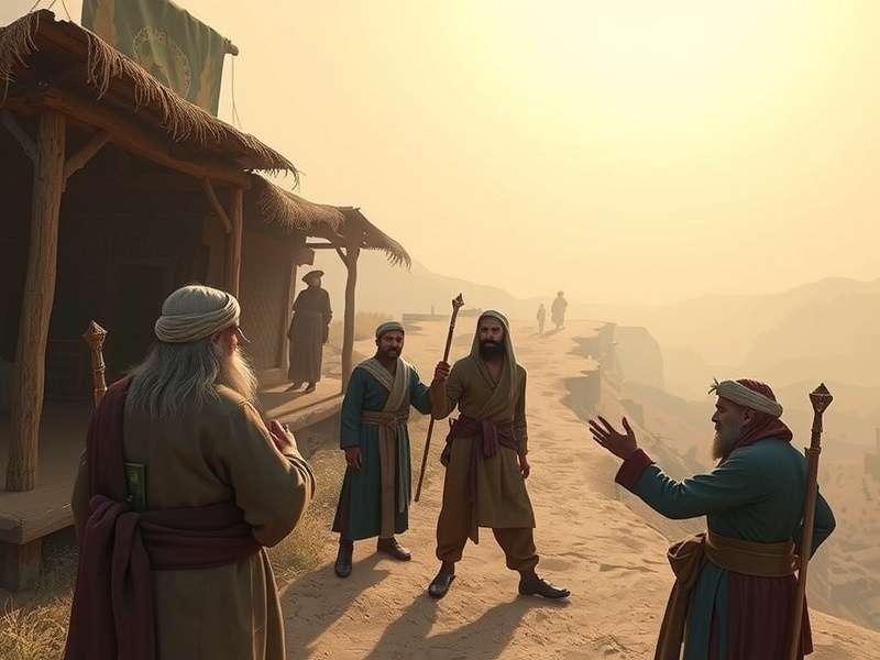 Ancient Nomad S Pilgrimage gameplay screenshot showing character interaction