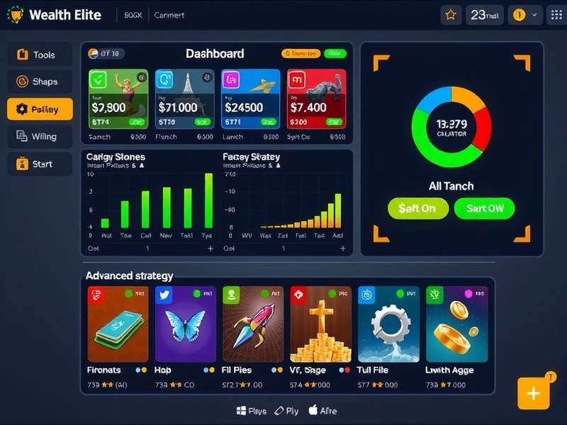 Advanced strategy dashboard in Wealth Elite Creator