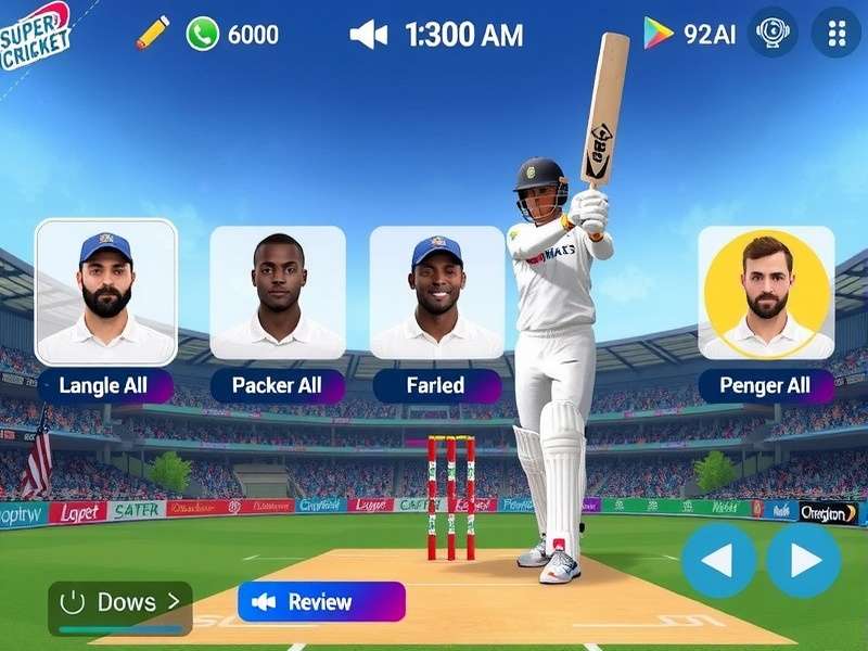 Super Cricket Legend control interface