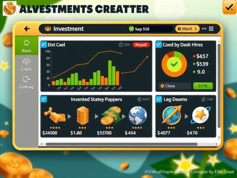 Wealth Elite Creator feature overview showing multiple game elements