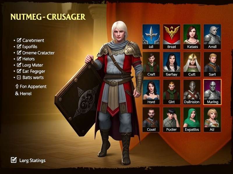Nutmeg Warrior Crusader Character Customization