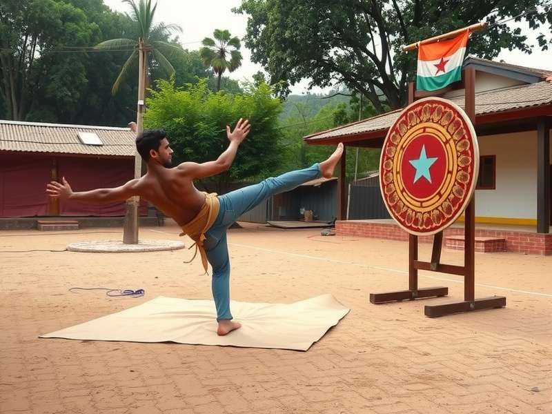 Agile Kick Star competition setup showing target and playing area