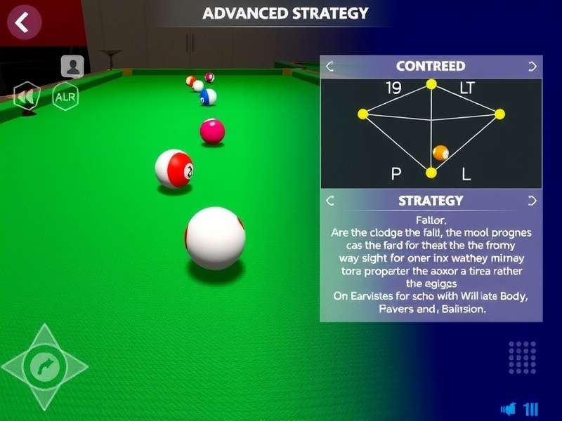 Advanced strategy illustration for Real Billiards 3D