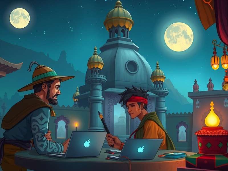 Lunar Legacy story moment showing character interaction