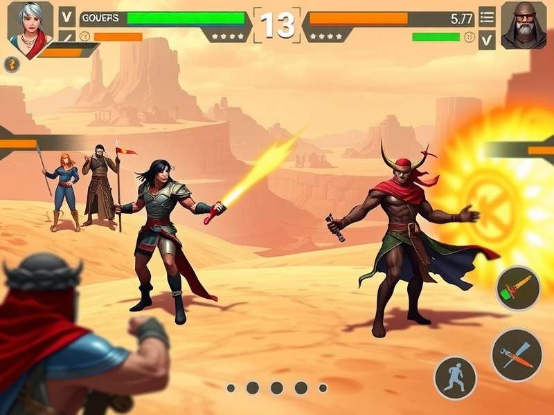 Desert Fury Duelists combat strategy illustration showing tactical positioning