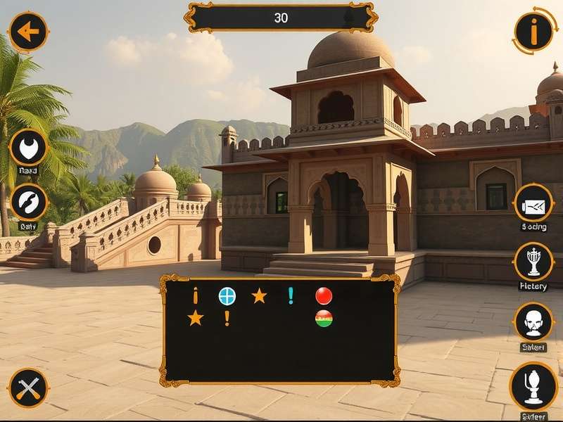 Puzzle solving interface in Goindwal Sahib Quest