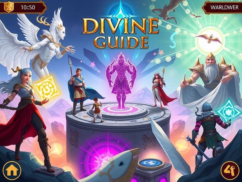 Divine realms and celestial environments in the game