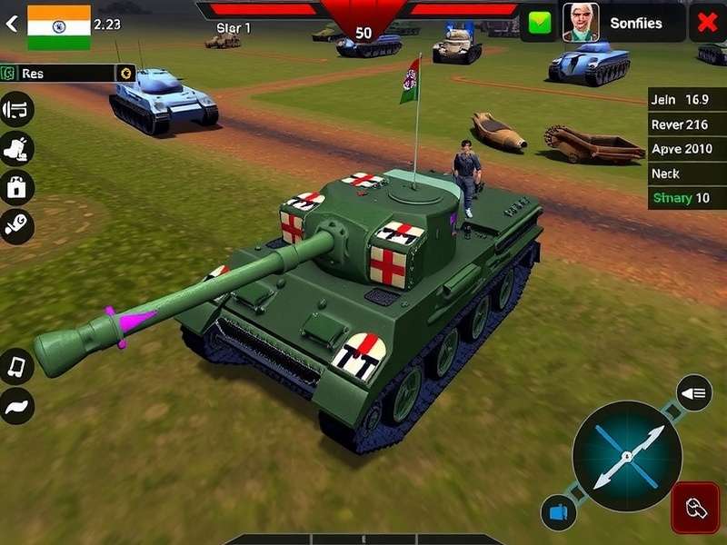 India S Tank Mastery control interface