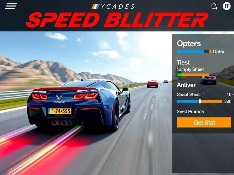 Speed Blitzer car customization interface showing various upgrade options