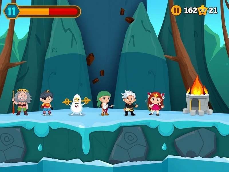 Bheem Ice World Explorer gameplay screenshot