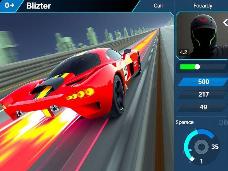 Speed Blitzer graphics technology showcase demonstrating visual effects