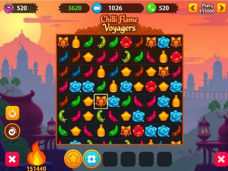 Chilli Flame Voyagers gameplay showing character in Indian landscape