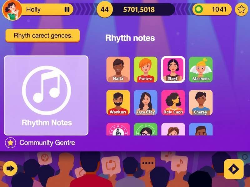 Bolly Beats Bonanza gameplay screen showing rhythm notes and scoring system