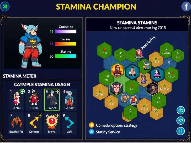 Stamina Champion strategy map showing optimal stamina usage patterns