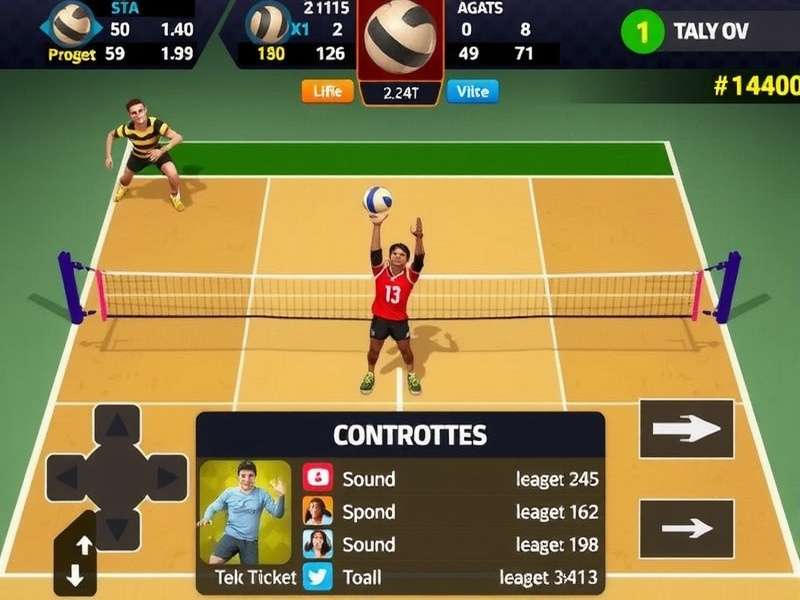Desi Volley Titans character customization screen