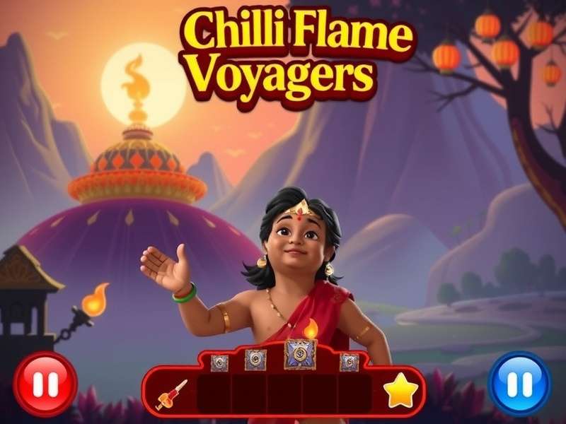 Chilli Flame Voyagers puzzle solving interface