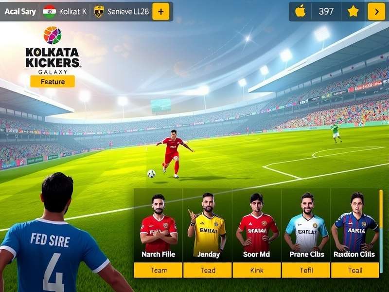 Kolkata Kickers Galaxy feature showcase displaying various game modes