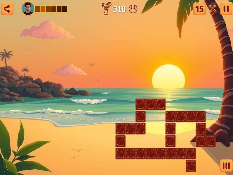 Goa Sunset Escape gameplay screenshot showing beautiful beach scenery