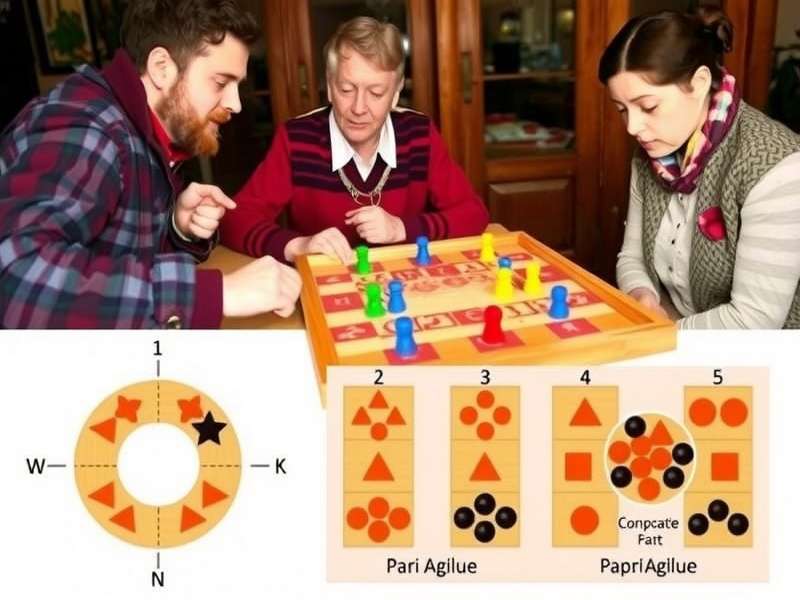 Diagram showing Papri Agile Ace board setup and piece placement