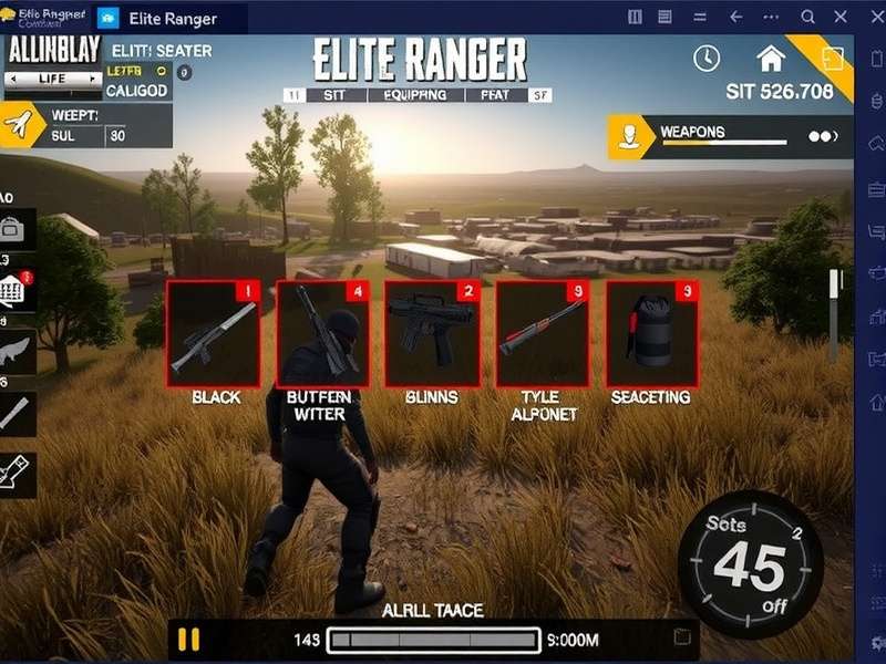 PUBG Elite Ranger gameplay screenshot showing battle action