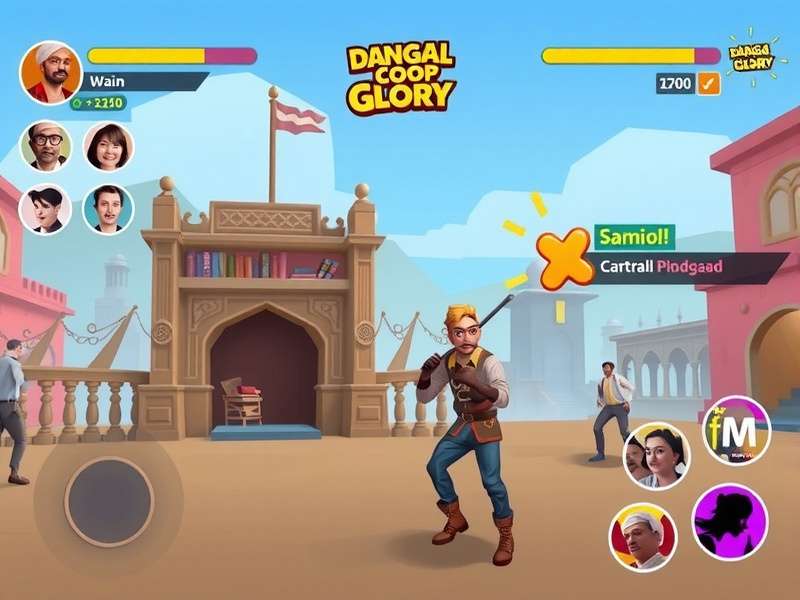 Dangal Coop Glory gameplay screenshot showing cooperative mechanics