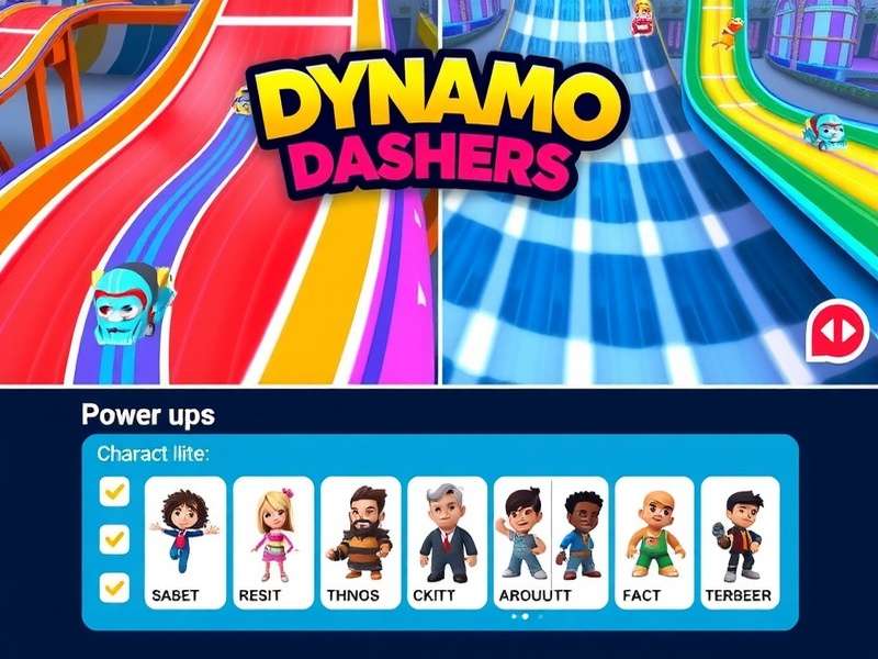 Dynamo Dashers character lineup showing diverse avatars