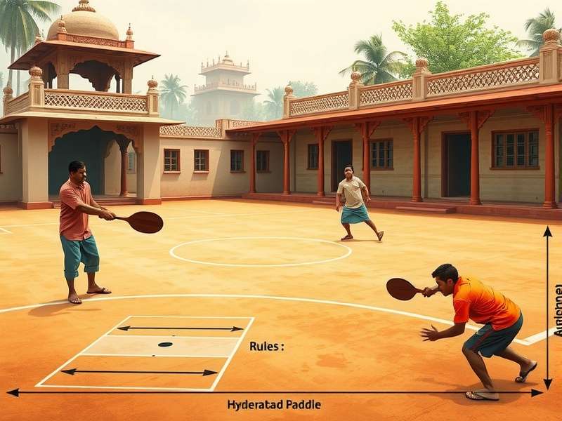 Historical depiction of Hyderabad Hero Paddle in traditional settings