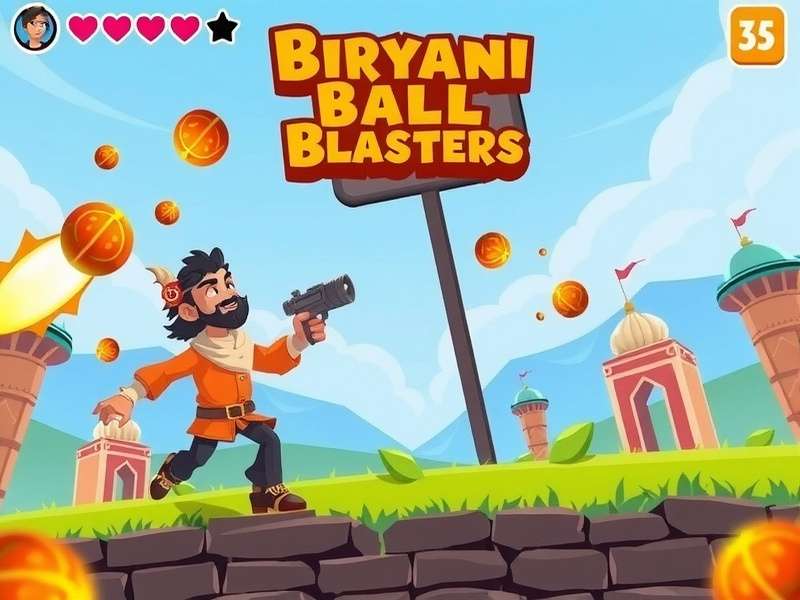 Biryani Ball Blasters character selection screen