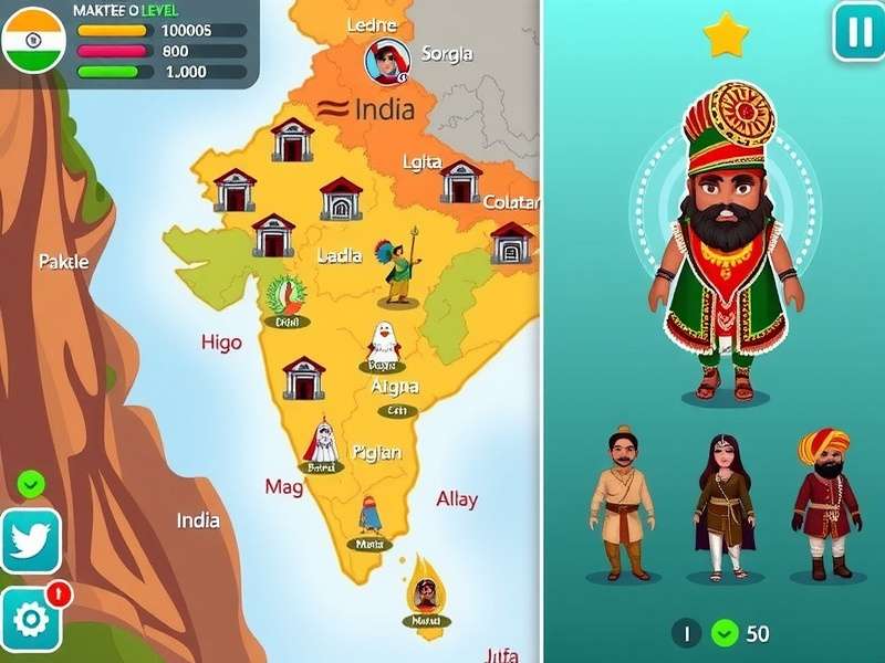 Sweet Saga Of India character customization options showing diverse Indian attire