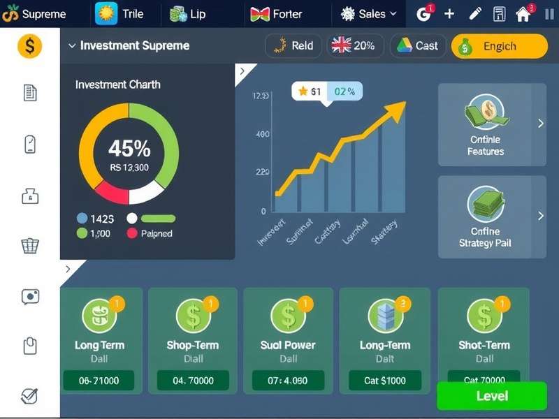 Investment growth chart showing long-term vs short-term strategy results