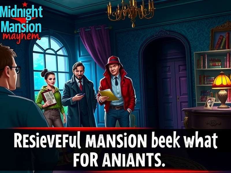 Midnight Mansion Mayhem character lineup showing main protagonists and antagonists