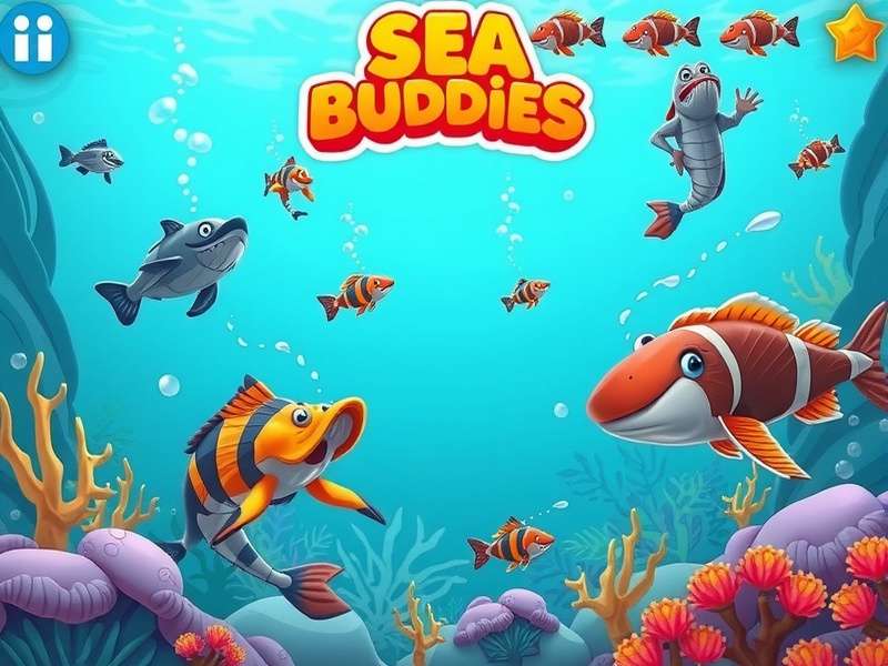 Indian Sea Buddies character roster showing diverse marine creatures
