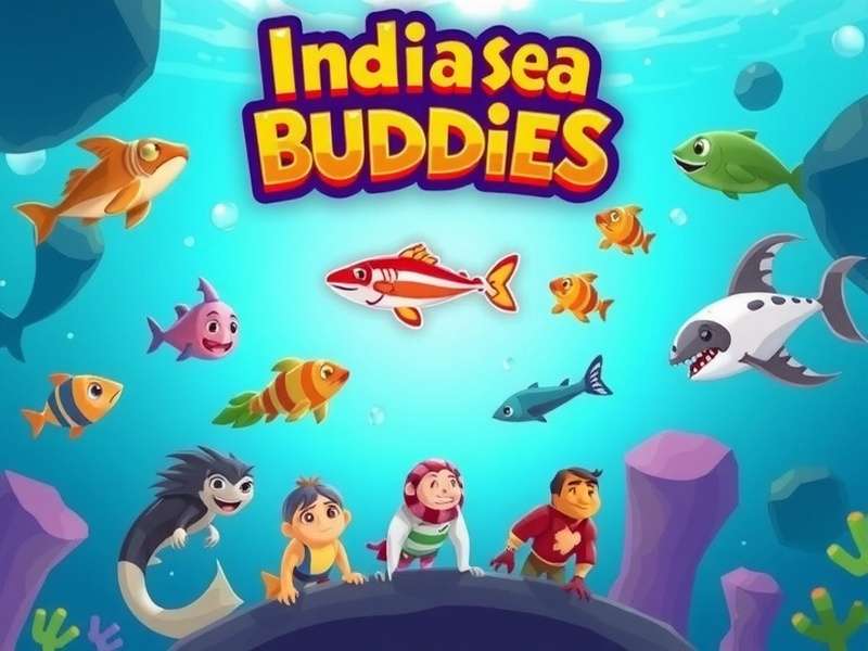 Indian Sea Buddies gameplay showing underwater environment