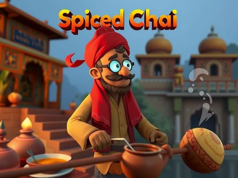 Spiced Chai Journey educational elements showing Indian culture