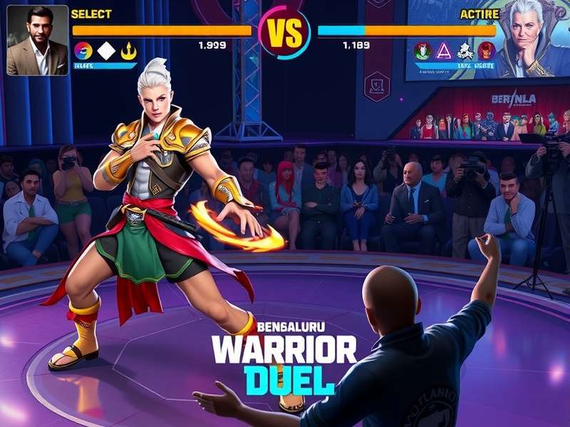 Bengaluru Warrior Duel esports tournament scene with audience