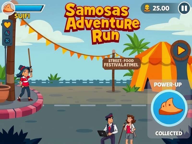 Development team working on Samosas Adventure Run