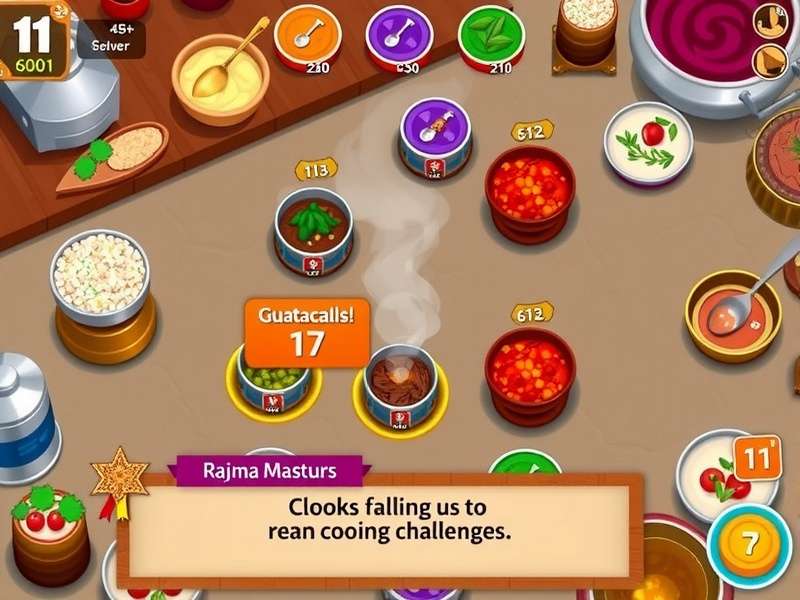 Rajma Master gameplay screenshot showing vibrant graphics and intuitive interface