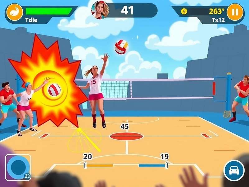 Volley Grand Smasher tournament mode interface