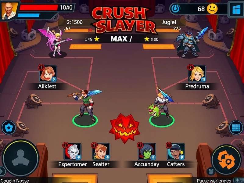Fierce Crush Slayer Max character selection screen