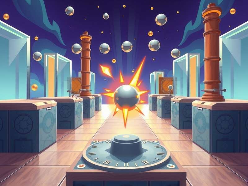 Advanced Smash Hit gameplay showing precision targeting