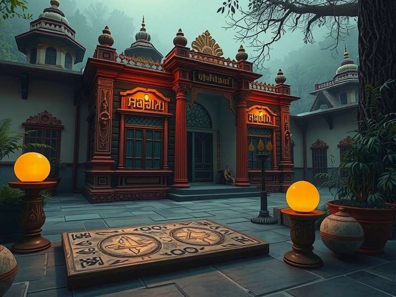 Kabzaa S Haunting Legacy game environment showing haunted Indian mansion