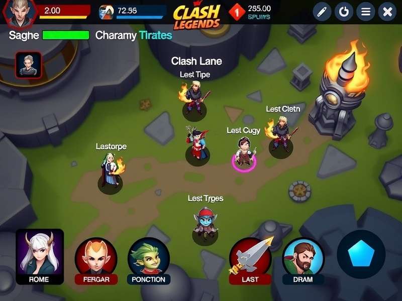 Spike Clash Legends gameplay screenshot showing character abilities