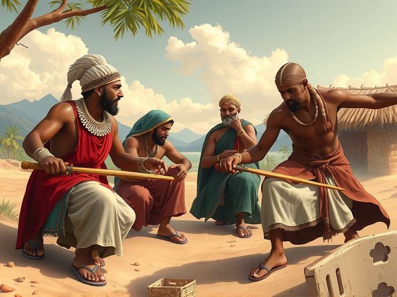 Community playing Vidura S Counsel in traditional setting