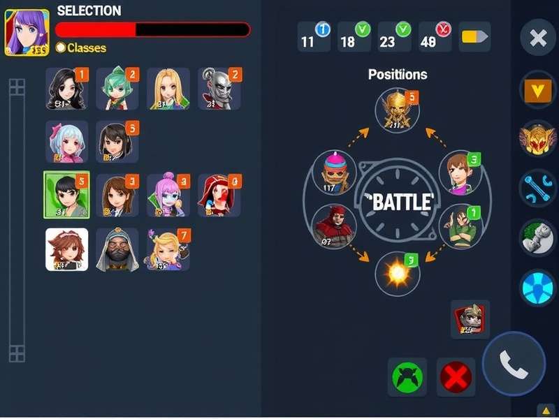 Vaishali Victor character selection screen showing different classes and customization options