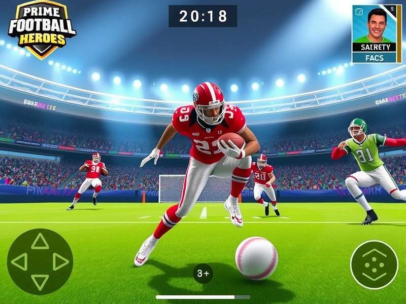Prime Football Heroes character customization and progression screens