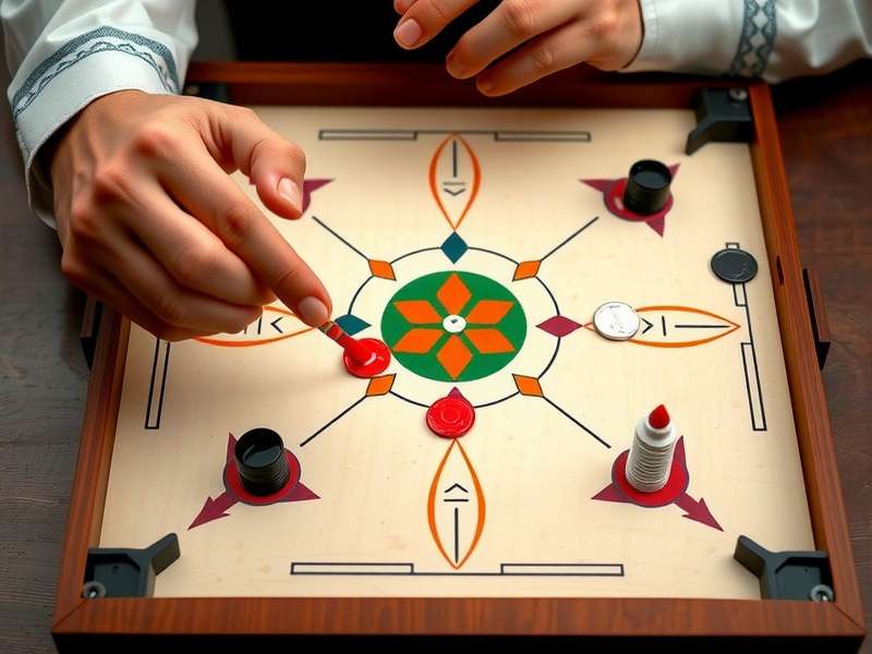 Advanced carrom shot techniques demonstration